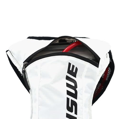 USWE Race 2.0, Ultra Lightweight Hydration Backpack with 2.0L / 70oz Water Bladder, Leak Proof Pack for Gravel, MTB, Running, Hiking, Cycling, Camping, Biking for Men,Women - color: White
