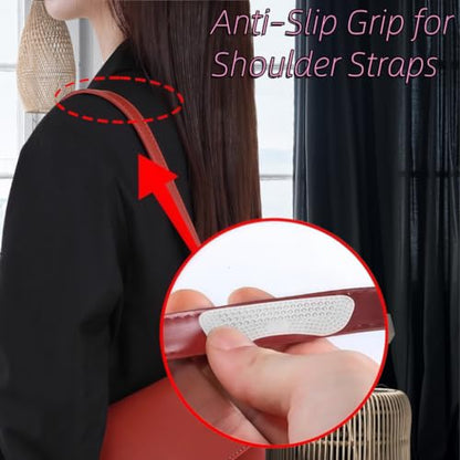 2 Pack Non-Slip Backpack Strap Keeper for Shoulder Straps for Bags, Anti-Slip Shoulder Pad for Bag Strap, Comfortable Bag Strap Pad for Purse Strap, Backpack, and Tote Handles