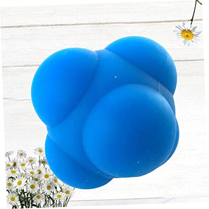 1pc Hexagonal Silicone Reaction Training Agility Testing Sphere for Men Women Easy Use Bouncing for Coordination Speed Rehabilitation