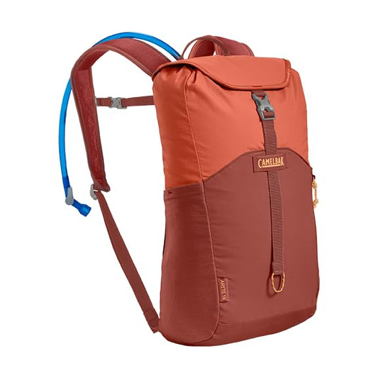 CamelBak Arete 18 Hydration Pack Backpack with 50oz Crux Reservoir, Ultralight Hiking Daypack - color: Mahogany