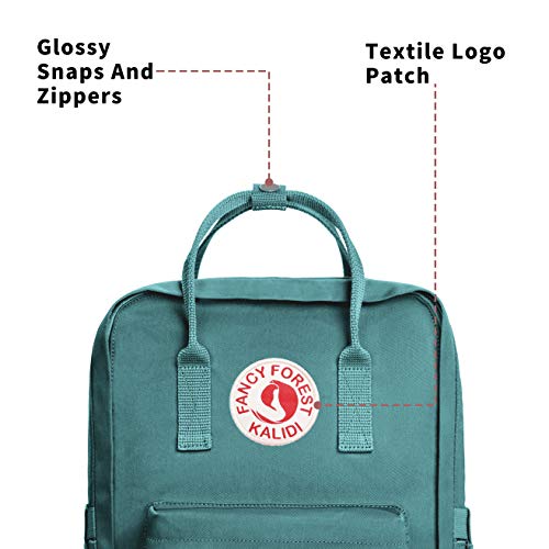KALIDI Casual Laptop Backpack 15 Inches Classic Camping Rucksack Travel Outdoor Square Daypack College Hiking Gym Bag, Frost Green - color: Frost Green