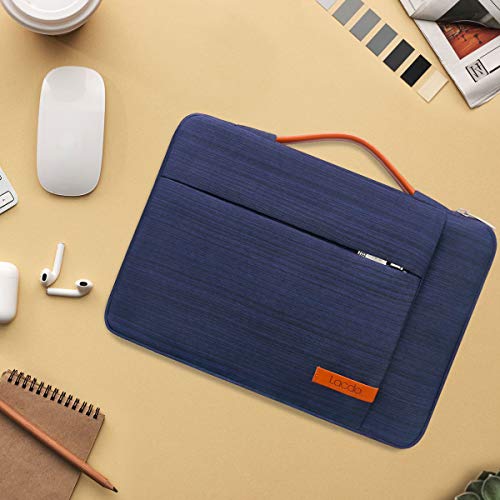 Lacdo 360° Protective 15-15.6 Inch Laptop Sleeve Case for Acer HP Lenovo Dell ASUS Laptop, Acer Aspire 15, HP Pavilion 15, Dell Inspiron 15, Lenovo IdeaPad 15, ASUS ZenBook 15 Computer Bag, Blue - color: Blue, size: 15-15.6 Inches