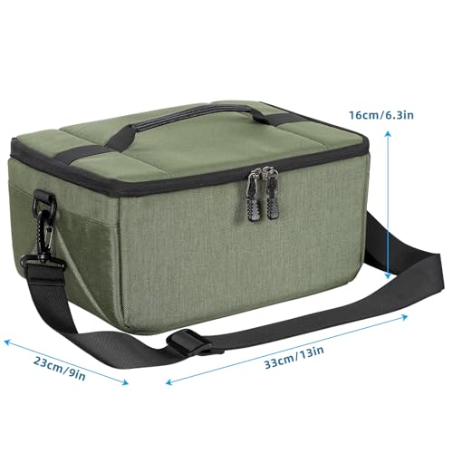 Koolertron Dslr Camera Insert Bag Purse Universal Liner Lens Pouch Partition Protective Cover Waterproof Sleeve for Cannon/Nikon/Sony (Green) - color: Green
