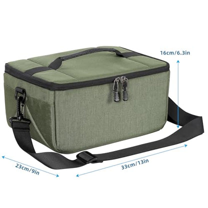 Koolertron Dslr Camera Insert Bag Purse Universal Liner Lens Pouch Partition Protective Cover Waterproof Sleeve for Cannon/Nikon/Sony (Green) - color: Green