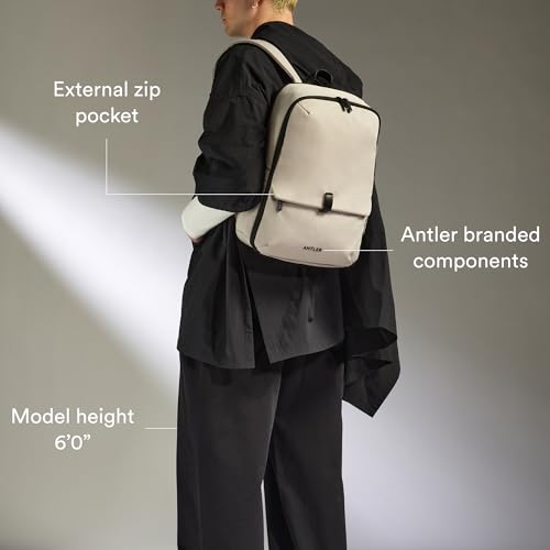 ANTLER - Urban Light Backpack, Rucksack with Laptop Pocket, Suitcase Sleeve, Travel, Work, Gym Bag for Men Women - Taupe - color: Taupe