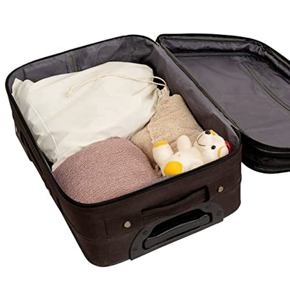 Muslin Cotton Storage Bags with Drawstring - Toy & Shoe Storage for Travel - Dust-proof, Lint-free (3 Small: 15"x12") - size: 3 Small: 15"x12"