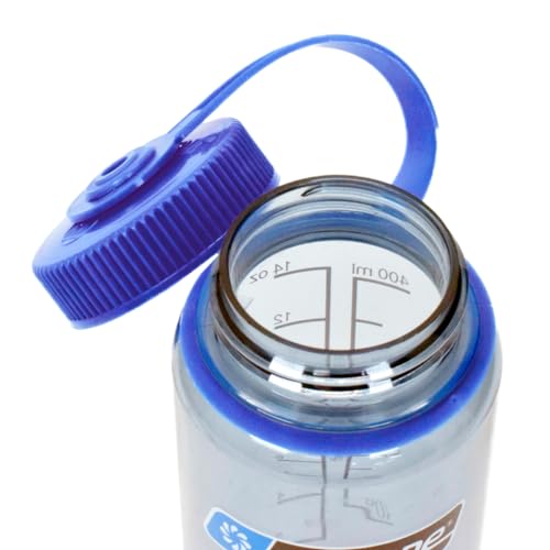 Nalgene Sustain Tritan BPA-Free Water Bottle Made with Material Derived from 50% Plastic Waste (using ISCC certified mass balance), 16 OZ, Wide Mouth,Grey (Pack of 6) - color: Grey, size: 16 Ounces (Pack of 6)