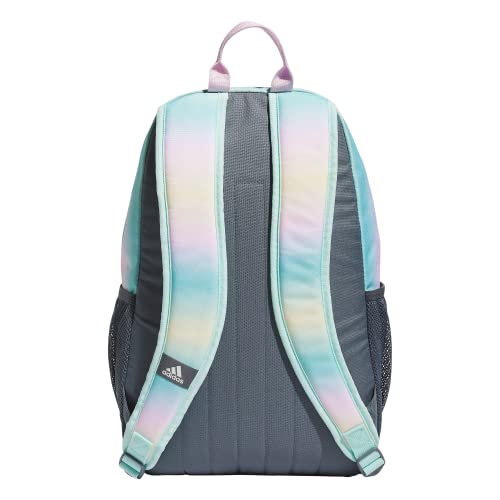 adidas Creator School Backpack for Girls & Boys — Durable Bookbag - color: Gradient Flash Aqua/Onix Grey/White