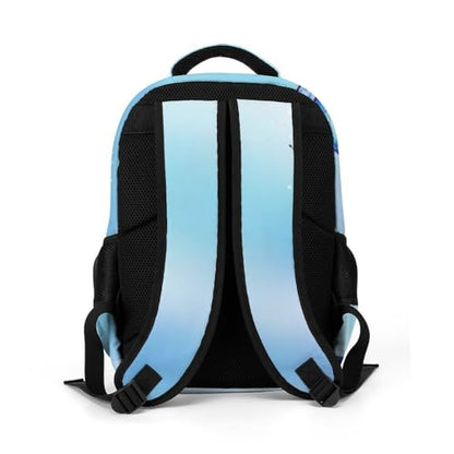Business Anti Theft Laptop Backpack Sky Blue Butterfly, Waterproof Travel Computer Bag with Laptop Compartment Gifts for Men Women - color: Pattern (330)