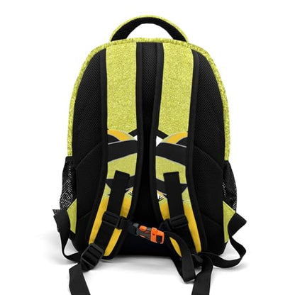 Yellow Gold Volleyball Print Customized Waterproof Backpacks Shoulders Daypacks Bags - color: Muilti 29