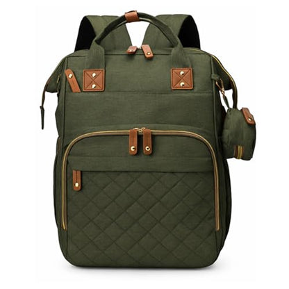 houscly Diaper Bag Backpack with Changing Station,Baby Bags New Mom Gifts Pañaleras Para Bebe Baby Girl Newborn Essentials Must Haves Baby Shower Gifts Baby Registry Search Army Green - color: 02army Green