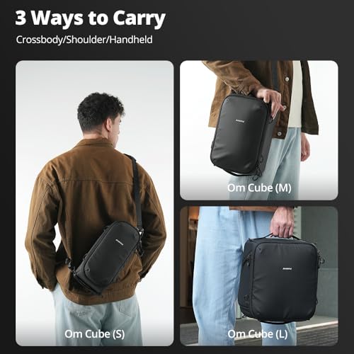 AMBITFUL Small Camera Cube Insert for Backpack, Waterproof Padded Camera Insert with Dividers for Travel Photography Gear Organizer (5.5L)