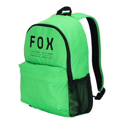Fox Racing Clean Up Backpack, Slim Everyday School & Street Bag with Laptop Sleeve, Water Bottle Pocket & Adjustable Straps, Fluorescent Green - color: Fluorescent Green