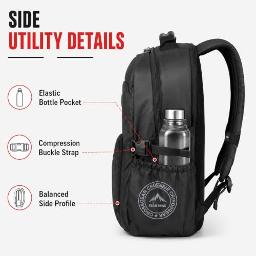 star cloud Business Laptop Backpack for Men, Travel Backpack with Front Organizer Pocket, Spacious Main Compartment, Side Bottle Pocket and Compression Buckle Strap for Commute and Weekend Trip