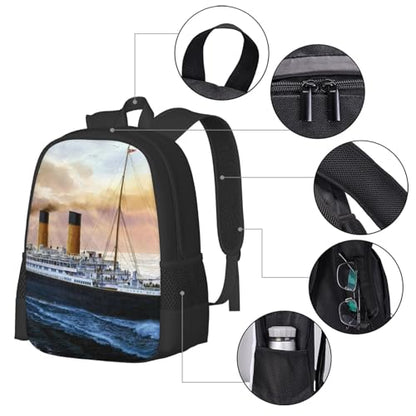 Retro Titanic Famous Old Historic Packable Backpack 20l Lightweight, Foldable Travel Daypack - Hiking & Shopping Backpack For Men Women