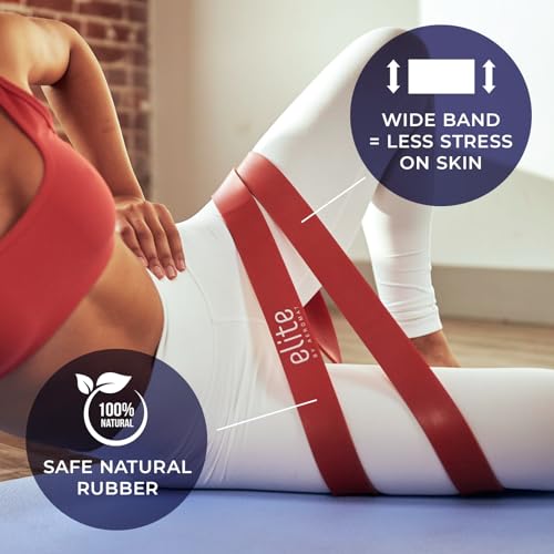 Aeromat Elite Power Band - Long Resistance Bands for Working Out, Pull Up Assistance Bands, Exercise Band, Gym Bands, Workout Bands Resistance for Men & Women - size: 25 - 50lbs
