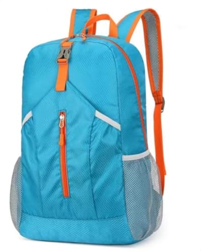 Travel lightweight foldable backpack hiking backpack splash proof compact travel backpack day pack (sky blue), middle - color: Sky Blue