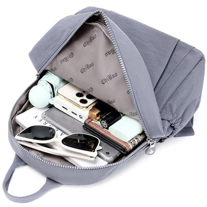 Mini Backpack Purse for Women, Stylish Daypack Shoulder Bag, Small Lightweight Daypack for Work Travle College (A- Grey) - color: A- Grey