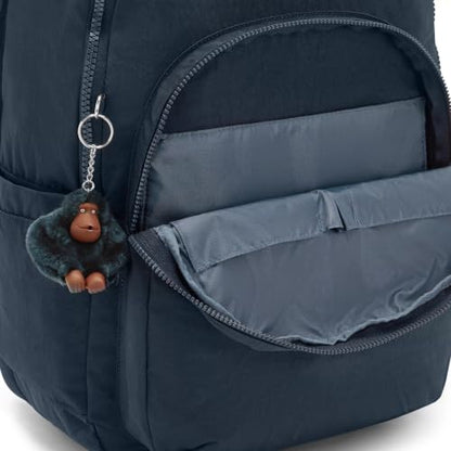 Kipling Women's Seoul Extra Large 17” Laptop Backpack, Durable, Roomy with Padded Shoulder Straps, Bag - color: True Blue Tonal 2, size: Large