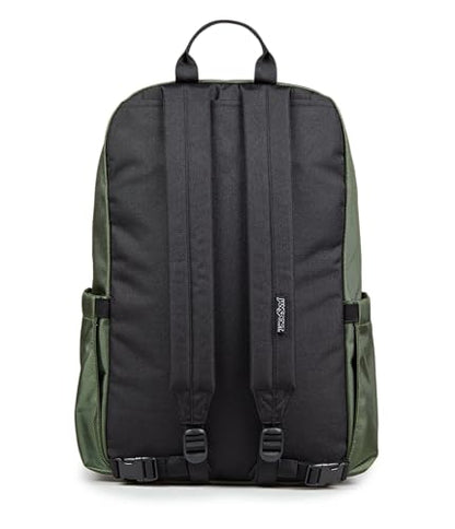 JanSport Venture Daypack – Travel Pack With Large Main Compartment, Padded Laptop Sleeve, Dual Water Bottle Pockets, and Attachment Buckles, Cargo Green - color: Cargo Green, style: Venture Daypack