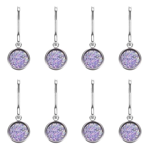 uxcell Zipper Pulls Charm, Zipper Pull Replacement Repair Zip Head Handle for Luggage Clothing - color: Blue Purple