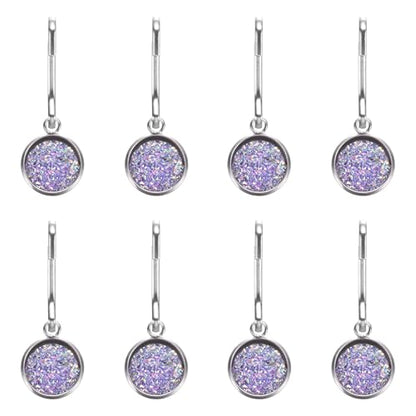 uxcell Zipper Pulls Charm, Zipper Pull Replacement Repair Zip Head Handle for Luggage Clothing - color: Blue Purple