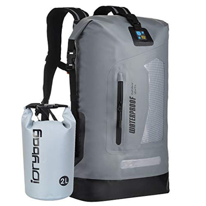 IDRYBAG Waterproof Backpack for Men 20L/30L/40L, Floating Dry Bag Kayak, Dry Backpack Hiking