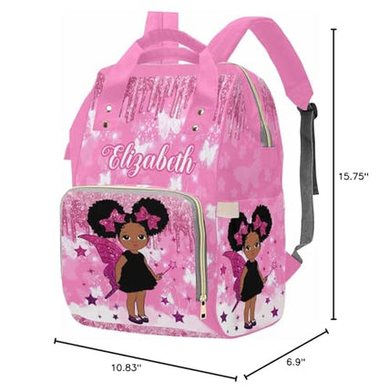 MyPupSocks Personalized Diaper Bag for Mom and Dad - Large Capacity Custom With Name, Multifunctional Daypack With Adjustable Shoulder Straps - color: Multi 20