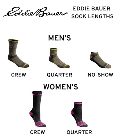 Eddie Bauer Women's Dura Dri Moisture Control 6-pair Quarter Socks - color: Black Assorted (6 Pairs)