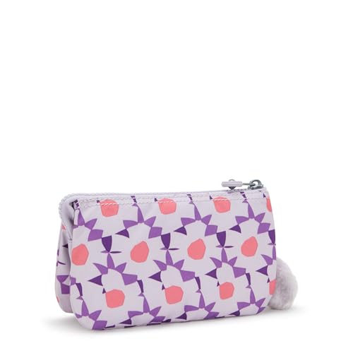 Kipling Women's Creativity Large Prt Pouch, Versatile Cosmetics Kit, Lightweight Travel Organizer - color: Flower Dots, size: 7.25''L x 4.25''H x 1.5''D