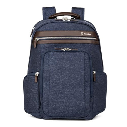 Travelpro Platinum Elite Business Laptop Travel Backpack, Fits up to 16 Inch Laptop, Water Resistant, Men and Women, True Navy Blue - color: True Navy Blue, size: 17.5 inches