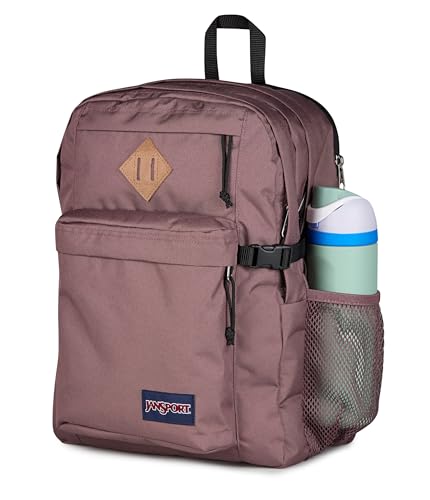 JanSport Main Campus Backpack - Travel or Work backpack w 15-Inch Laptop Sleeve and Dual Water Bottle Pockets, Mahogany Haze - color: Mahogany Haze