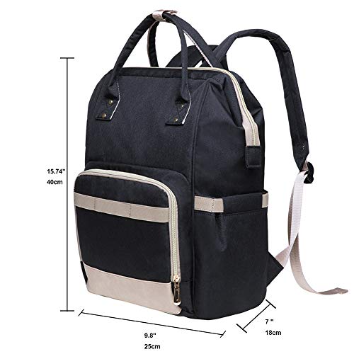 KAUKKO Lightweight Backpack Casual Travel Daypack Causal Backpack Shoulder Book Bag Multipurpose Daypacks - color: 01-5-black