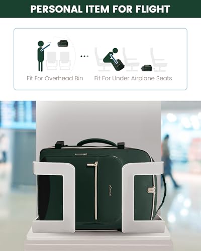 LOVEVOOK 50L Travel Backpack Flight Approved Carry on Backpack,3 Packing Cubes,Waterproof Personal Item Travel Bag,TSA Carry on Luggage Suitcase Travel Essentials,Gifts for Women & Men,fits 18" Laptop - color: Dark Green-black-1, size: X-Large-50L-4Pcs