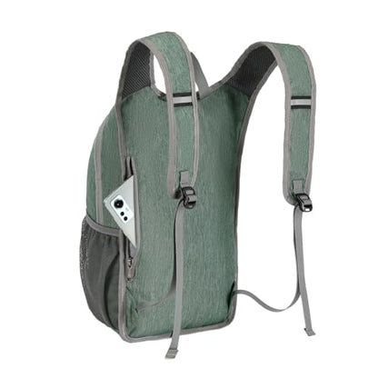SKYSPER 10L Hiking Backpack, Foldable & Packable Lightweight Daypack for Travel, Collapsible Small Compact Hiking Backpack for Women & Men, Green - color: Green