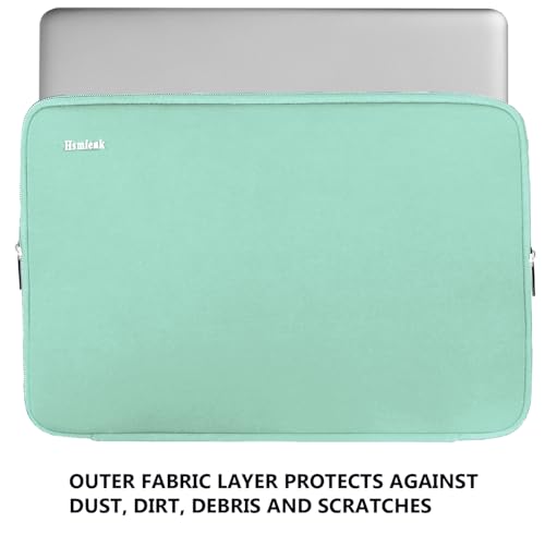 Laptop Sleeve 15.6 Inch, Durable Shockproof Protective Cover Flip Case Briefcase Carrying Bag Compatible with 15.6" HP, ASUS, Lenovo, Acer, Notebook, Computer, Ultrabook, Chromebook, Light Blue - color: Light Blue, size: 15.6 Inch