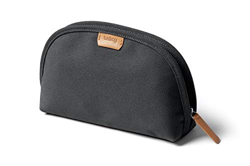 Bellroy Classic Pouch, Everyday kit, Leather and Woven Fabric (pens, Cables, Cosmetics, Personal Items) - color: Charcoal - Recycled