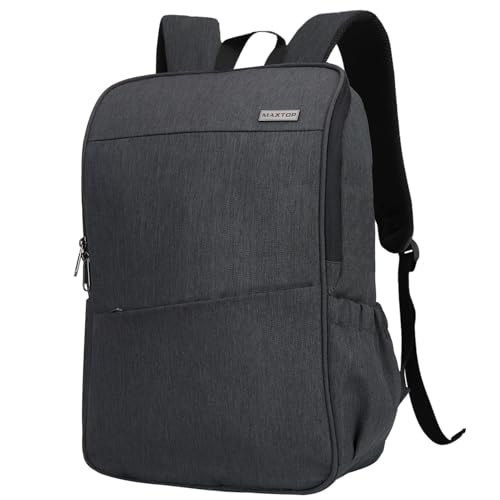 MAXTOP Laptop Backpack for Women Men College Bookbag Business Travel Backpack Anti-theft Water Resistant Computer Backpacks Fits 15.6 Inch Laptop - color: Grey Dark, size: 15.6 inch, style: Daypack Backpacks