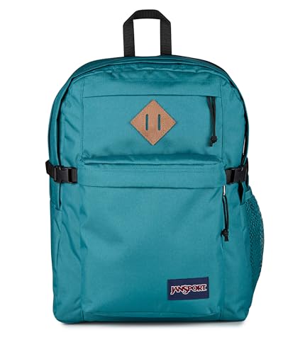 JanSport Main Campus Backpack - Travel or Work backpack w 15-Inch Laptop Sleeve and Dual Water Bottle Pockets, Emerald Pool - color: Emerald Pool
