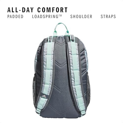 adidas Excel Backpack for Men & Women – Durable Large Athletic Laptop Bag - color: Stone Wash Semi Flash Aqua-stone/Onix Grey, size: OSFA