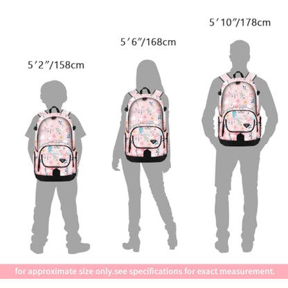 rickyh style School Backpack Travel Bag for Men & Women Lightweight College Back Pack with Laptop Compartmen - color: 04fhdsj