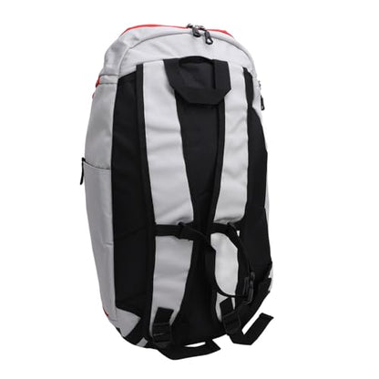 Basketball Backpack with Laptop Compartment and Wet Dry Segregation Water Lightweight Oxford Sports Backpack for Exercise Supplies and Gym - color: Grey White