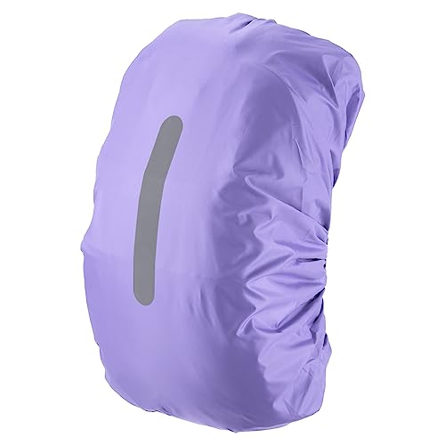 PATIKIL Waterproof Backpack Rain Cover, Non-Slip Backpack Cover with Vertical Reflective Strap Stay Dry for Hiking, Camping, Hunting - color: Purple, size: XX-Large