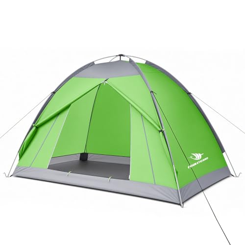 7.2 × 4 × 4 Feet Single Backpack Tent, Waterproof Camping and Hiking Tent can be Used by One Person, Light and Durable - color: Grass Green