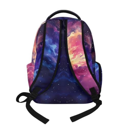 Suobstales Basketball Cloud Print Kids Backpack for School Girls Boys Heavy Duty Backpack Student Bookbag Schoolbag Shoulder Bags College Travel Lightweight Book Bag with Zipper Pocket - color: Basketball Cloud