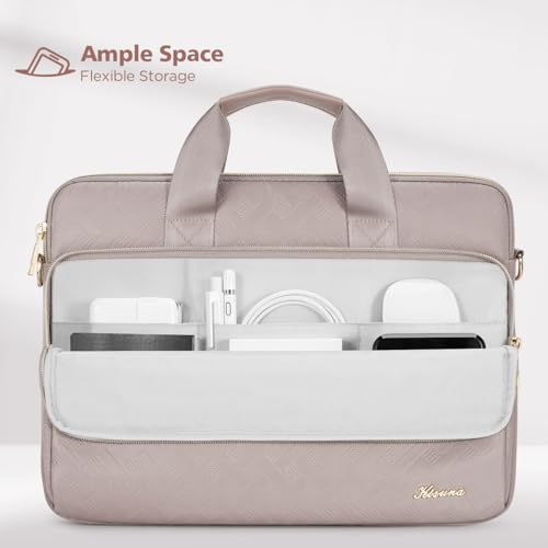 KIZUNA Laptop Sleeve Case 17 Inch Computer Shoulder Bag for 17.3" Legion 5/5i/LG gram 17/17.3" MSI 17/Dell G7/17 IdeaPad 3i Gen7/HP Gaming Pavilion 17/ Ideapad 700,Khaki - color: Khaki, size: 17 Inch