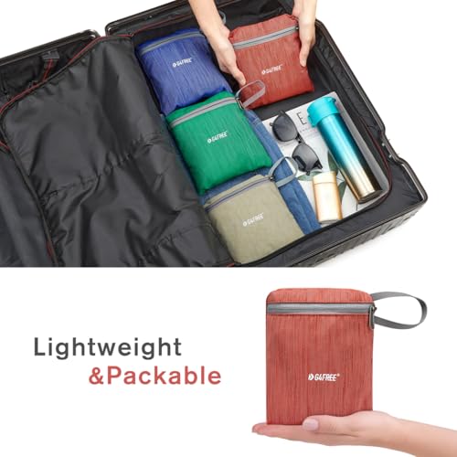 G4Free 10L Hiking Backpack Small Travel Hiking Daypack Lightweight Packable Backpack Casual Foldable Shoulder Bag - color: Red