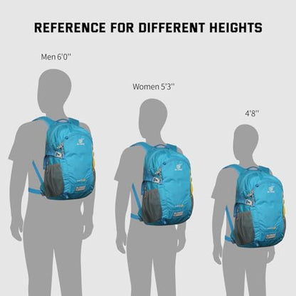 SKYSPER Small Hiking Backpack, 20L Lightweight Travel Backpacks Hiking Daypack for Women Men - color: Lantc20-skyblue, size: 20l