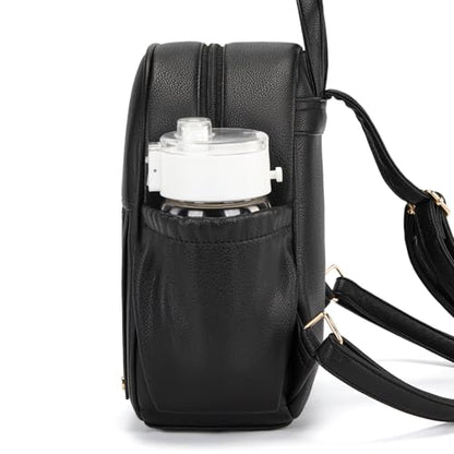 Montana West Mini Backpack Purse for Women Anti Theft Backpacks with Secured Zipper and Tassel - color: *Mini Black