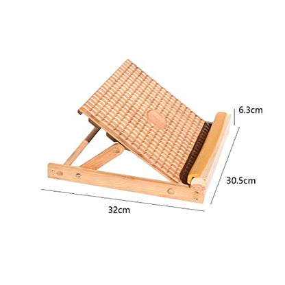 kowaku Slant Board Adjustable Bamboo Calf Stretching Wedge Ankle Foot Incline Board Anti Slip Ergonomic Design Suitable for Office Indoor Outdoor Sports